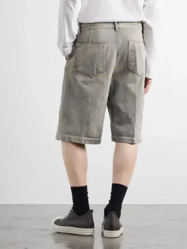 DRKSHDW by Rick Owens Work Straight-Leg Denim Shorts - Men | Thumbnail 4 DRKSHDW by Rick Owens Work Straight-Leg Denim Shorts - Men | Thumbnail 4