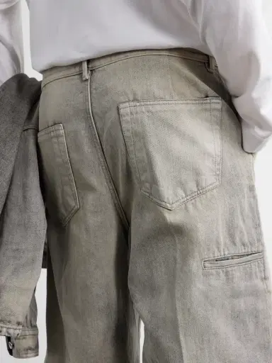 DRKSHDW by Rick Owens Work Straight-Leg Denim Shorts - Men | Thumbnail 5 DRKSHDW by Rick Owens Work Straight-Leg Denim Shorts - Men | Thumbnail 5