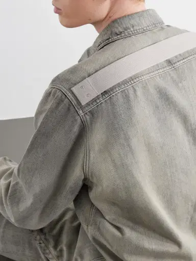 DRKSHDW by Rick Owens Washed-Denim Overshirt - Men | Thumbnail 5 DRKSHDW by Rick Owens Washed-Denim Overshirt - Men | Thumbnail 5