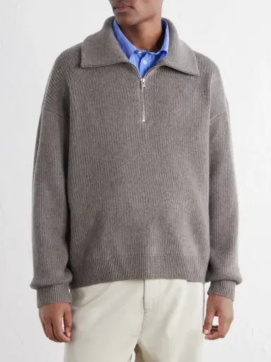 Frame Wool Half-Zip Sweater - Men | Thumbnail 3 Frame Wool Half-Zip Sweater - Men | Thumbnail 3