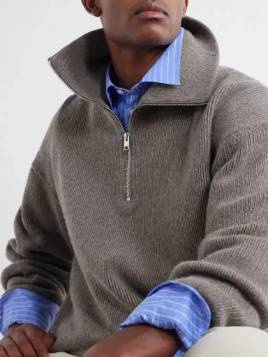 Frame Wool Half-Zip Sweater - Men | Thumbnail 5 Frame Wool Half-Zip Sweater - Men | Thumbnail 5