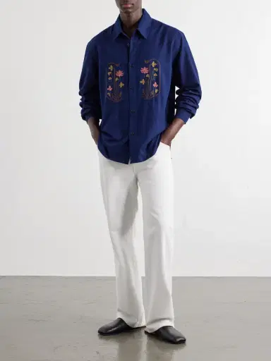 Kardo Luis Embroidered Cotton Shirt - Men | Thumbnail 2 Kardo Luis Embroidered Cotton Shirt - Men | Thumbnail 2