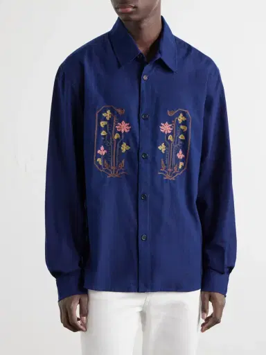 Kardo Luis Embroidered Cotton Shirt - Men | Thumbnail 3 Kardo Luis Embroidered Cotton Shirt - Men | Thumbnail 3
