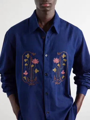 Kardo Luis Embroidered Cotton Shirt - Men | Thumbnail 5 Kardo Luis Embroidered Cotton Shirt - Men | Thumbnail 5