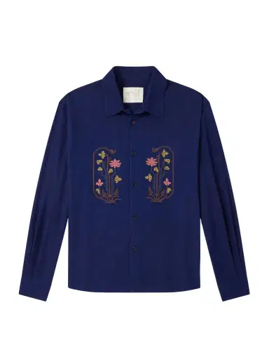 Kardo Luis Embroidered Cotton Shirt - Men | Thumbnail 1 Kardo Luis Embroidered Cotton Shirt - Men | Thumbnail 1