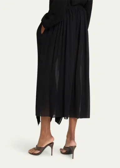 ALAIA Ruffle Slit Pull-On Pants | Thumbnail 3 ALAIA Ruffle Slit Pull-On Pants | Thumbnail 3