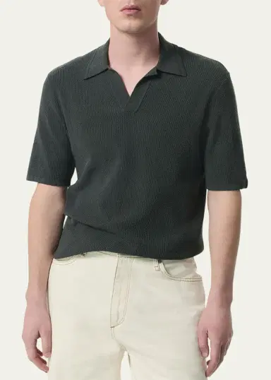 rag & bone Men's Zuma Toweling Polo Shirt | Thumbnail 4 rag & bone Men's Zuma Toweling Polo Shirt | Thumbnail 4