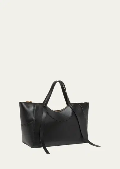 Givenchy Facet Medium Chain-Embellished Leather Top-Handle Bag | Thumbnail 3 Givenchy Facet Medium Chain-Embellished Leather Top-Handle Bag | Thumbnail 3