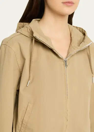 Nili Lotan Clyde Hooded Cotton Windbreaker | Thumbnail 5 Nili Lotan Clyde Hooded Cotton Windbreaker | Thumbnail 5
