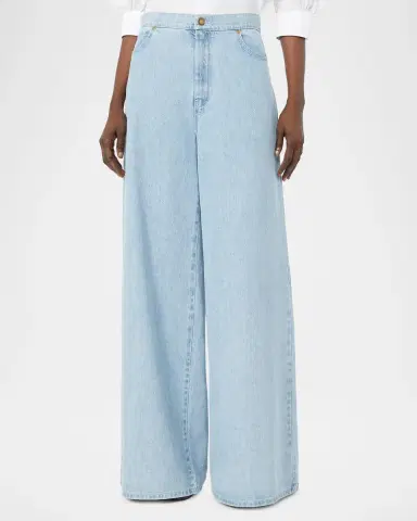 Max Mara Mid-Rise Wide-Leg Jeans | Thumbnail 4 Max Mara Mid-Rise Wide-Leg Jeans | Thumbnail 4