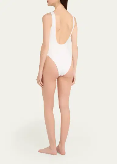 Burberry Sorcha Check Trim One-Piece Swimsuit | Thumbnail 3 Burberry Sorcha Check Trim One-Piece Swimsuit | Thumbnail 3