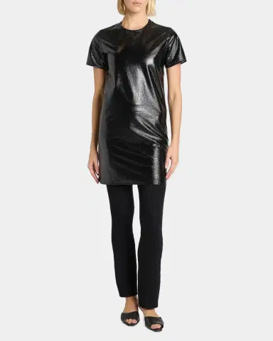 Courrèges Shiny Vinyl Short-Sleeve Mini Dress | Thumbnail 5 Courrèges Shiny Vinyl Short-Sleeve Mini Dress | Thumbnail 5