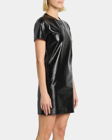 Courrèges Shiny Vinyl Short-Sleeve Mini Dress | Thumbnail 6 Courrèges Shiny Vinyl Short-Sleeve Mini Dress | Thumbnail 6