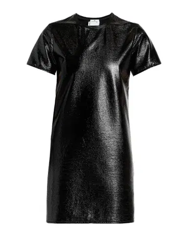 Courrèges Shiny Vinyl Short-Sleeve Mini Dress | Thumbnail 1 Courrèges Shiny Vinyl Short-Sleeve Mini Dress | Thumbnail 1