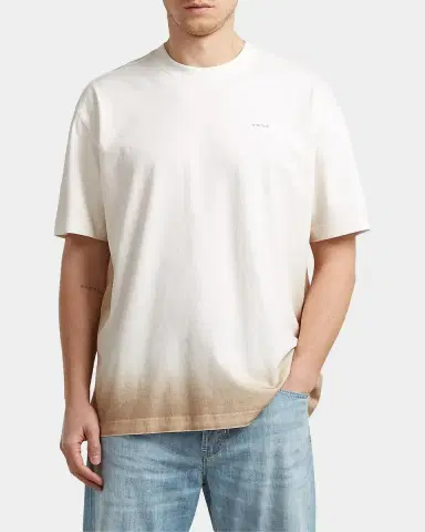 G-Star Logo Sprayed Cotton T-Shirt | Thumbnail 4 G-Star Logo Sprayed Cotton T-Shirt | Thumbnail 4