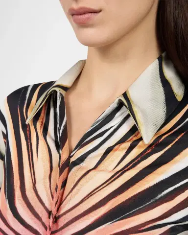 Roberto Cavalli Printed Belted Mini Shirtdress | Thumbnail 5 Roberto Cavalli Printed Belted Mini Shirtdress | Thumbnail 5