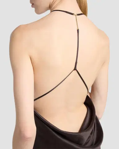 Tom Ford Draped Backless Satin Gown | Thumbnail 5 Tom Ford Draped Backless Satin Gown | Thumbnail 5