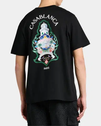 Casablanca Classic Logo Graphic Cotton Crewneck T-Shirt | Thumbnail 3 Casablanca Classic Logo Graphic Cotton Crewneck T-Shirt | Thumbnail 3
