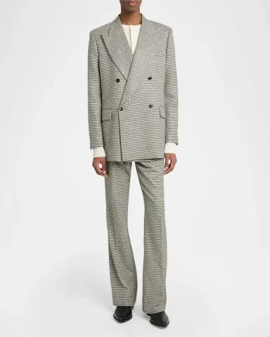 AMIRI Men's MA Fit Houndstooth Sequin Trousers | Thumbnail 2 AMIRI Men's MA Fit Houndstooth Sequin Trousers | Thumbnail 2