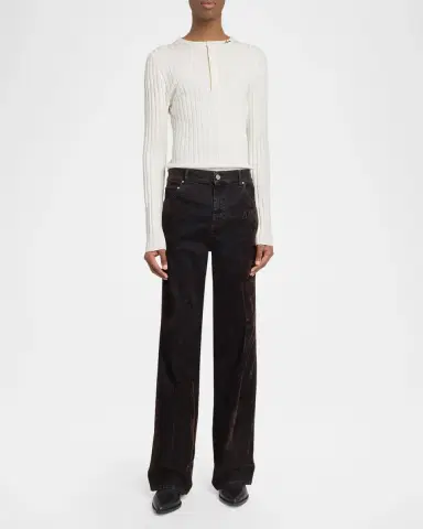 AMIRI Men's Flock MA Fit Five-Pocket Pants | Thumbnail 2 AMIRI Men's Flock MA Fit Five-Pocket Pants | Thumbnail 2