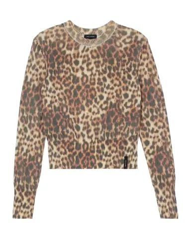 Marc Jacobs Leopard-Print Cotton Sweater | Thumbnail 1 Marc Jacobs Leopard-Print Cotton Sweater | Thumbnail 1