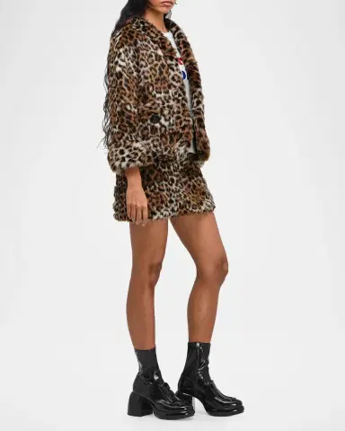 Marc Jacobs Faux Fur Leopard Print Jacket | Thumbnail 2 Marc Jacobs Faux Fur Leopard Print Jacket | Thumbnail 2