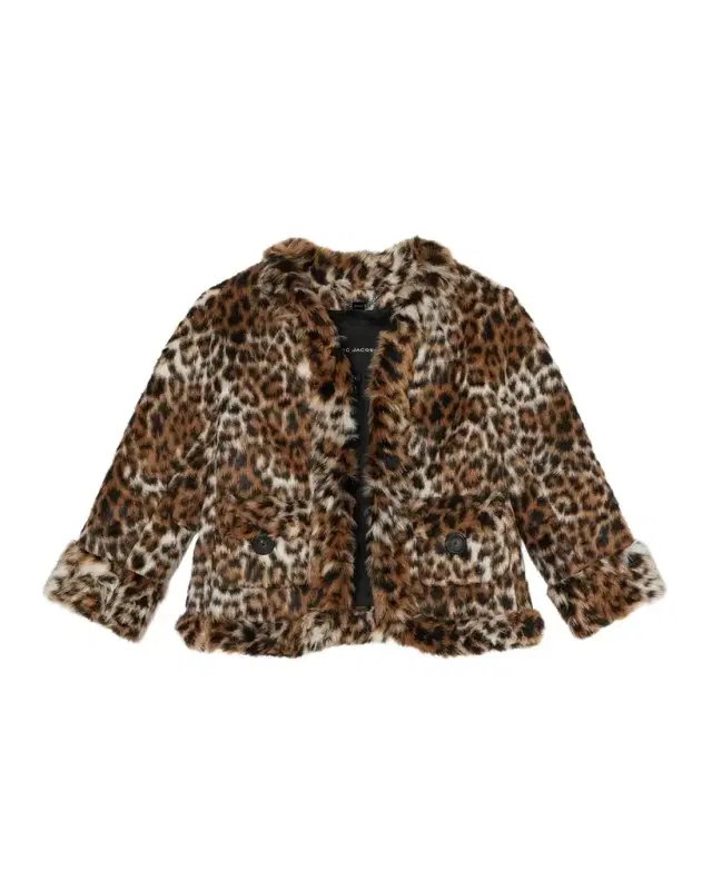 Faux Fur Leopard Print Jacket Faux Fur Leopard Print Jacket