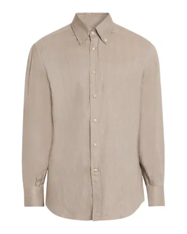 Brunello Cucinelli Men's Flannel Chevron Button-Down Shirt | Thumbnail 1 Brunello Cucinelli Men's Flannel Chevron Button-Down Shirt | Thumbnail 1