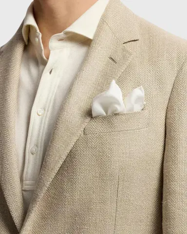 Ralph Lauren Purple Label Men's Hadley Hand-Tailored Herringbone Sport Jacket | Thumbnail 5 Ralph Lauren Purple Label Men's Hadley Hand-Tailored Herringbone Sport Jacket | Thumbnail 5