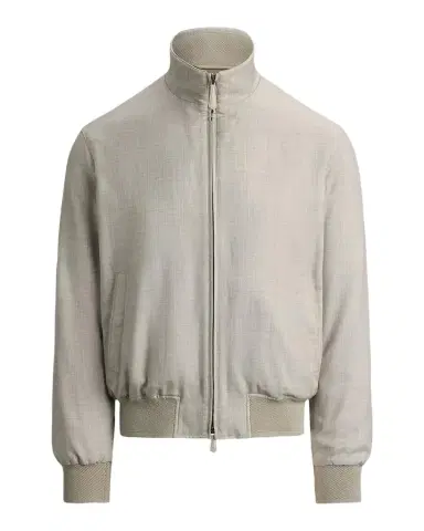 Ralph Lauren Purple Label Men's Felton Cashmere-Silk Flight Jacket | Thumbnail 1 Ralph Lauren Purple Label Men's Felton Cashmere-Silk Flight Jacket | Thumbnail 1