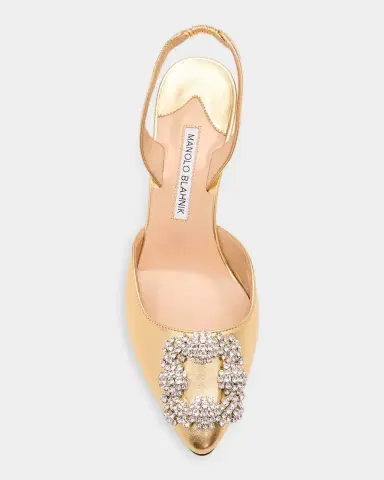 Manolo Blahnik 90mm BB Metallic Leather Pumps | Thumbnail 4 Manolo Blahnik 90mm BB Metallic Leather Pumps | Thumbnail 4