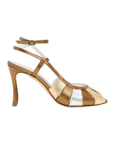 Manolo Blahnik 90mm Coludadhi Metallic Leather Sandals | Thumbnail 1 Manolo Blahnik 90mm Coludadhi Metallic Leather Sandals | Thumbnail 1