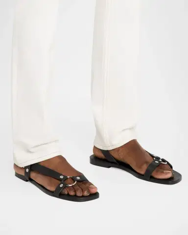 Tom Ford Men's Cole Smooth Leather Sandals | Thumbnail 2 Tom Ford Men's Cole Smooth Leather Sandals | Thumbnail 2