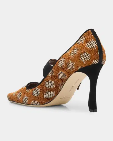 Manolo Blahnik Petronia Geometric Mary Jane Pumps | Thumbnail 4 Manolo Blahnik Petronia Geometric Mary Jane Pumps | Thumbnail 4