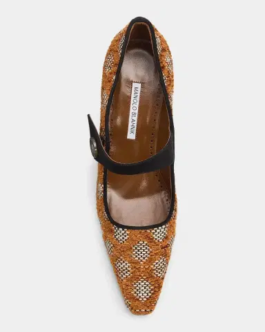 Manolo Blahnik Petronia Geometric Mary Jane Pumps | Thumbnail 5 Manolo Blahnik Petronia Geometric Mary Jane Pumps | Thumbnail 5