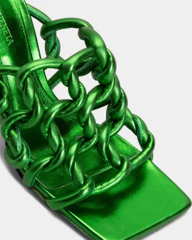 Bottega Veneta Reflection Metallic Weave Mule Sandals | Thumbnail 5 Bottega Veneta Reflection Metallic Weave Mule Sandals | Thumbnail 5