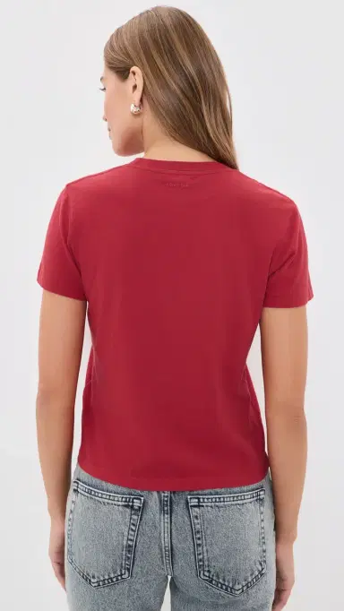 Anine Bing Shelley Tee Tango Red | Thumbnail 3 Anine Bing Shelley Tee Tango Red | Thumbnail 3