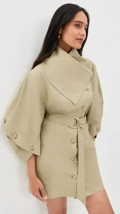Zimmermann Valiant Utility Mini Dress Olive | Thumbnail 2 Zimmermann Valiant Utility Mini Dress Olive | Thumbnail 2
