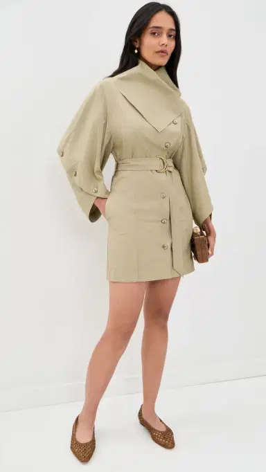 Zimmermann Valiant Utility Mini Dress Olive | Thumbnail 5 Zimmermann Valiant Utility Mini Dress Olive | Thumbnail 5