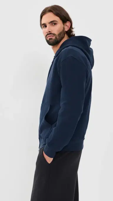 Beyond Yoga uxefleece Full Zip Hoodie Nocturnal Navy | Thumbnail 4 Beyond Yoga uxefleece Full Zip Hoodie Nocturnal Navy | Thumbnail 4