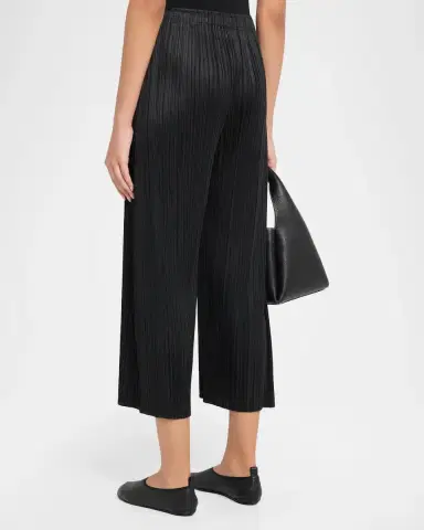 Issey Miyake Monthly Colors: July Pleated Wide-Leg Crop Pants | Thumbnail 3 Issey Miyake Monthly Colors: July Pleated Wide-Leg Crop Pants | Thumbnail 3