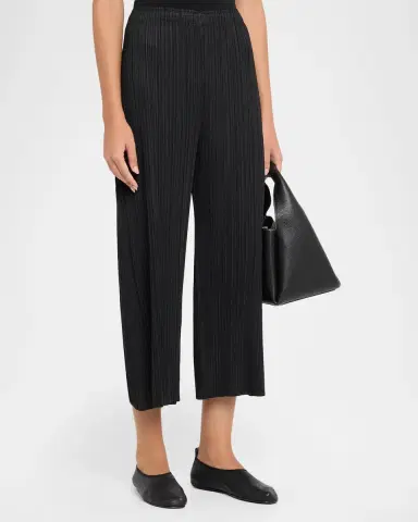 Issey Miyake Monthly Colors: July Pleated Wide-Leg Crop Pants | Thumbnail 4 Issey Miyake Monthly Colors: July Pleated Wide-Leg Crop Pants | Thumbnail 4