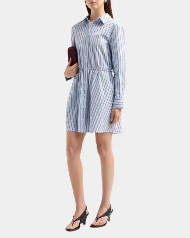 Toccin Kirby Long-Sleeve Striped Poplin Mini Shirtdress | Thumbnail 4 Toccin Kirby Long-Sleeve Striped Poplin Mini Shirtdress | Thumbnail 4