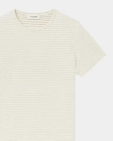 Frame Men's Cotton Jacquard Crewneck T-Shirt | Thumbnail 9 Frame Men's Cotton Jacquard Crewneck T-Shirt | Thumbnail 9