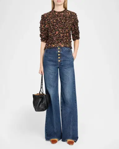 Ulla Johnson The Jasmine Low-Rise Jeans | Thumbnail 2 Ulla Johnson The Jasmine Low-Rise Jeans | Thumbnail 2