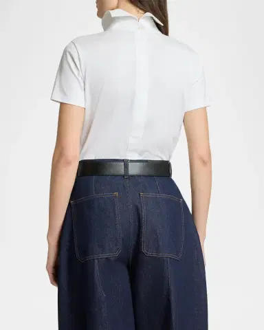 Givenchy Cotton Poplin Stand-Collar Top | Thumbnail 3 Givenchy Cotton Poplin Stand-Collar Top | Thumbnail 3