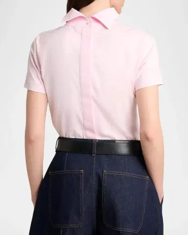 Givenchy Cotton Poplin Stand-Collar Top | Thumbnail 3 Givenchy Cotton Poplin Stand-Collar Top | Thumbnail 3