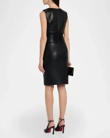 Toccin Dash Plunging Ruched Bodycon Mini Dress | Thumbnail 3 Toccin Dash Plunging Ruched Bodycon Mini Dress | Thumbnail 3