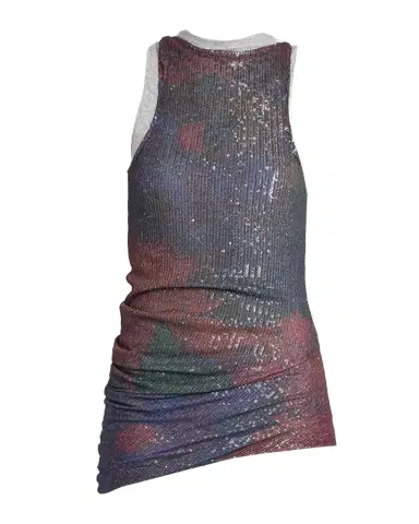 MM6 MAISON MARGIELA Sleeveless Sequin Draped Top | Thumbnail 1 MM6 MAISON MARGIELA Sleeveless Sequin Draped Top | Thumbnail 1