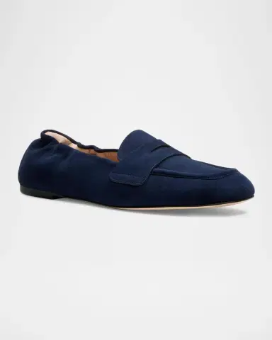 Stuart Weitzman Bryant Elasticized-Back Suede Loafers | Thumbnail 2 Stuart Weitzman Bryant Elasticized-Back Suede Loafers | Thumbnail 2
